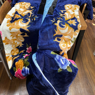 掻巻　毛布　新品未使用の画像