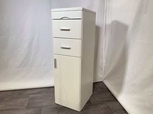 キッチン収納 スリム収納 収納棚 白 中古品