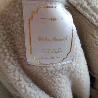 ★URBAN RESEARCH★ムートンコート★フード付★キャメルの画像