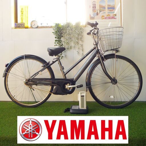 電動自転車 中古 27インチ ヤマハ パス シティ 2014年モデル 大容量8.7Ahバッテリー 元気な4点灯 新基準 YAMAHA PAS CITY ● H102SK070YM