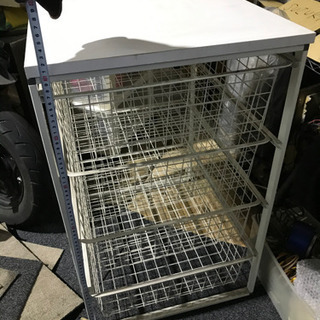 4段　収納棚　ラック　引き出し　収納　の画像