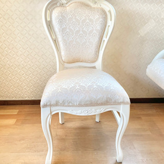 フィオーレ ダイニングチェア 白家具 姫家具
