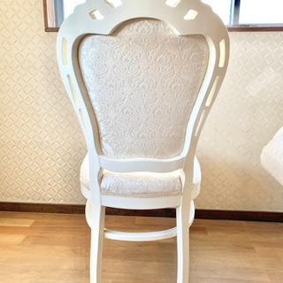 フィオーレ ダイニングチェア 白家具 姫家具の画像