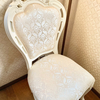 フィオーレ ダイニングチェア 白家具 姫家具の画像
