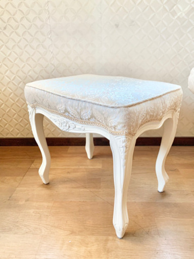 フィオーレ スツール 白家具 姫家具