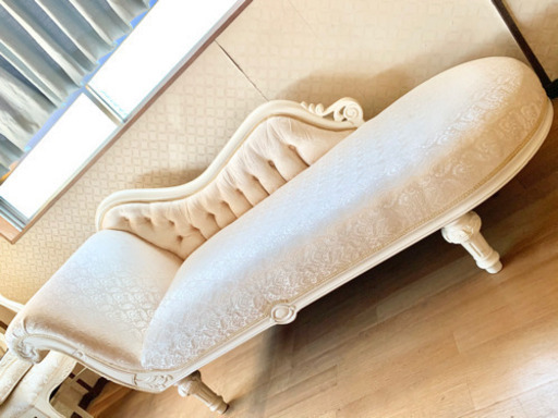 フィオーレ カウチソファー 白家具 姫家具