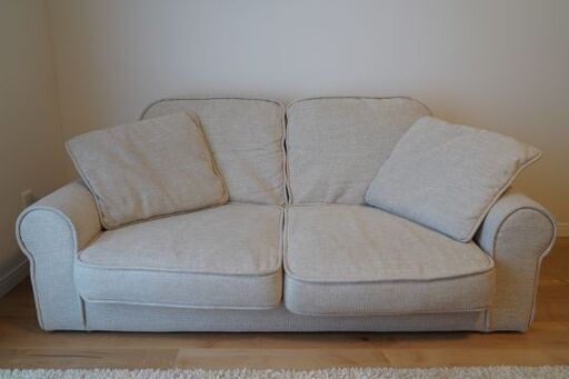 2人掛けソファー　ベルメゾン　ベージュ