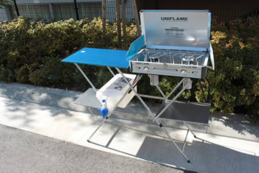 ユニフレーム　ツーバーナー　キッチンスタンド2 水タンク