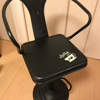 【お渡し予定者決まりました】お洒落なカウンターチェア 黒