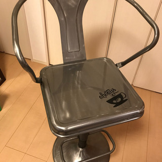【値下げしました】お洒落なカウンターチェア メタル 