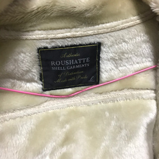 roushatteコート　白色　メンズコート　裏起毛