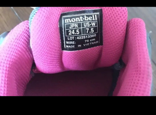 【美品】モンベル　mont-bell スニーカー