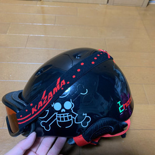 スノーヘルメット&ゴーグル付き✨子供用の画像