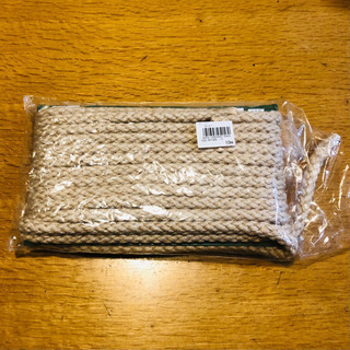 麻ひも　組み紐　オシドリ　約10㎜径×10ｍ巻の画像