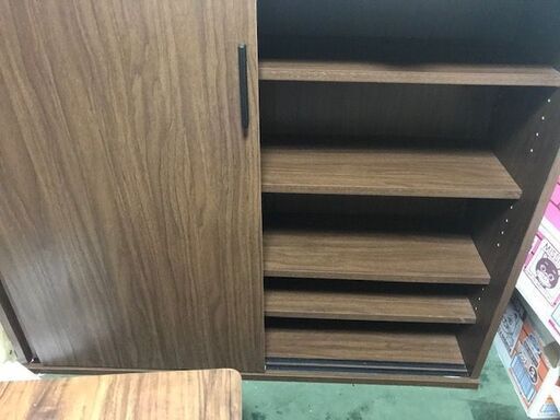 中古　ニトリ　薄型収納ソティル１０５　ミドルブラウン