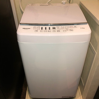 縦型洗濯機(Hisense HW-G55A-W)差し上げます(引き取り可能な方)の画像