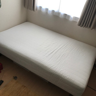 本日引取りにこれる方　無印良品脚付きマットレス　セミダブル