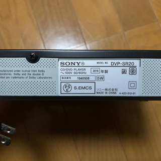 ソニー　DVDプレーヤーの画像