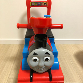 機関車トーマス　押しぐるま　音鳴ります　光ります　収納有り　中古...