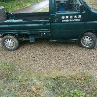 ミニ駐車場(再生砕石)を素早く作ります。