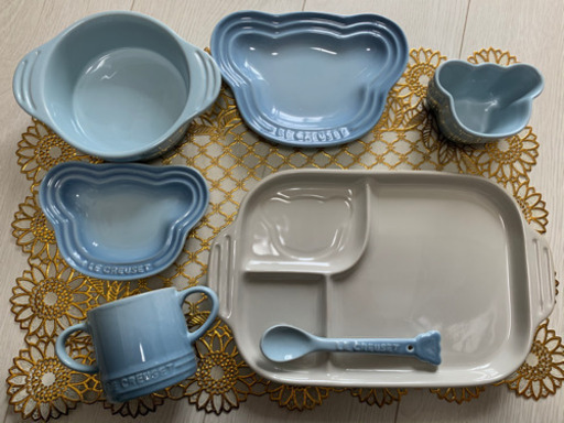 最終値下げです。ル・クルーゼ　離乳食セット　ランチプレート