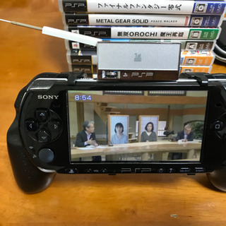 SONY PSP-3000  ソフト9本　ワンセグチューナーセットの画像