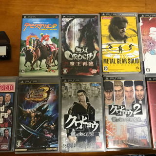 SONY PSP-3000  ソフト9本　ワンセグチューナーセットの画像