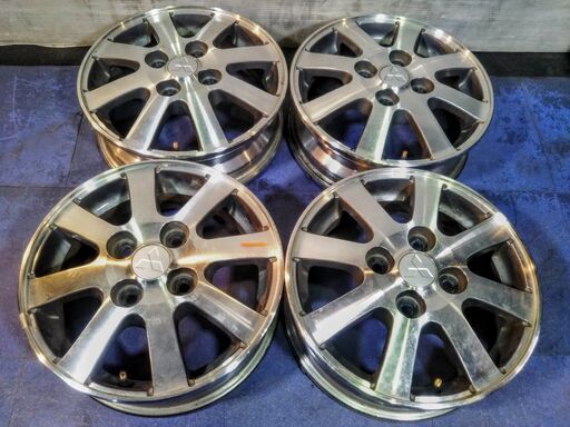 13インチ 三菱 ミツビシ純正 EKワゴン ミニカ トッポ ミニキャブ 13インチ 軽乗用車用【富山】中古4本 ニッサン 日産 デイズ DAYZ