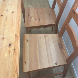 急募！2/13処分■ウッド調ダイニングテーブル4人用■美品の画像