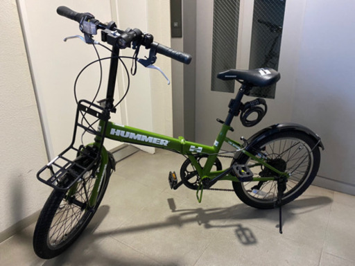 ★付属品多数あり、期間限定　HUMMER ハマー 折り畳み自転車 FDB207TANK