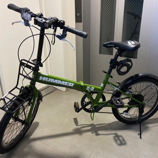 ☆付属品多数あり、期間限定 HUMMER ハマー 折り畳み自転車 FDB207TANK