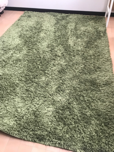 ラグ　マット　カーペット　グリーン　お届け可能です。