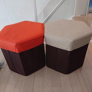 ボックス 収納 スツールの画像