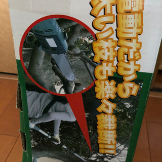 高枝切り　電動チェーンソーandハサミ