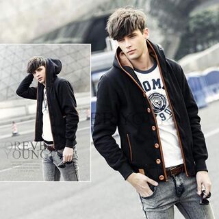 新品　未使用　そのほかも色々激安にて、出品してます！！Tablo メンズ パーカー カジュアル 開襟 フード付き 大いサイズ 長袖 無地 防風 裏地付き 春秋冬 ゆったり ジップパーカー 秋服の画像