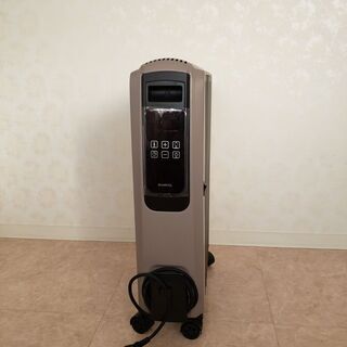 オイルヒーター　モダンデコ　zz001-gy 　グレー　美品の画像