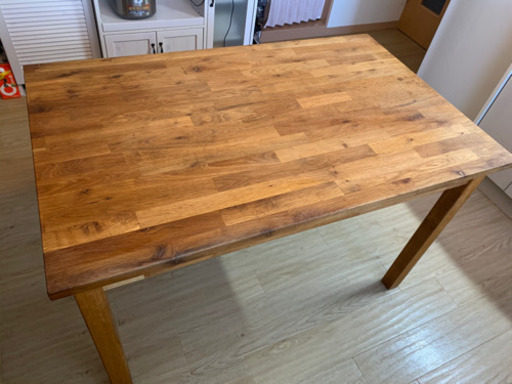 【最終値下】IKEA EKENSBERG 無垢材 ダイニングテーブル 生産終了品