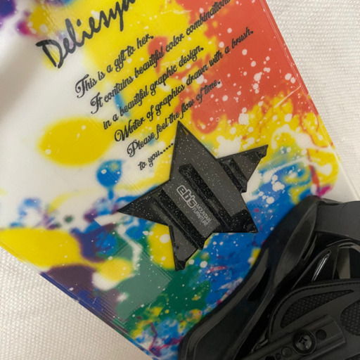 スノーボード COSMIC SURF バインディング、デッキパッドセット 145㎝
