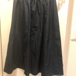 【スカート】GU フレアスカート ネイビー  Lサイズの画像