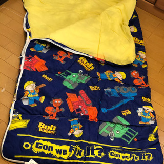 寝袋　シュラフ子供用＋テントのセット　ほぼ新品