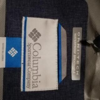 値下げ　コロンビア　Columbia　フード付きジャケット　ウィンドブレーカー　オムニテック　Ｍサイズ　青　ブルーの画像