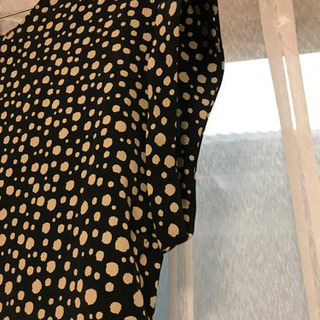 ドット柄　ワンピース　フリーサイズの画像