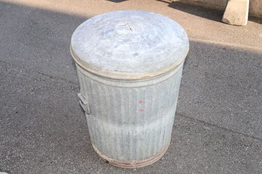 大型 ブリキ バケツ 中古 ゴミ箱 収納