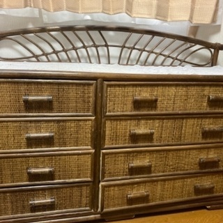 《一旦受付終了》(取引中)あげます！籐の家具キャビネット