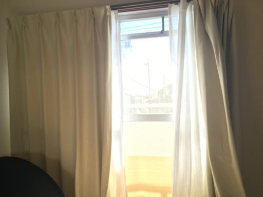 カーテン　遮光とレース