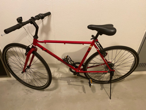 クロスバイク 700C レッド