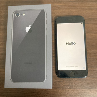 iPhone 8  本体 Space Gray 64 GB SIMフリー