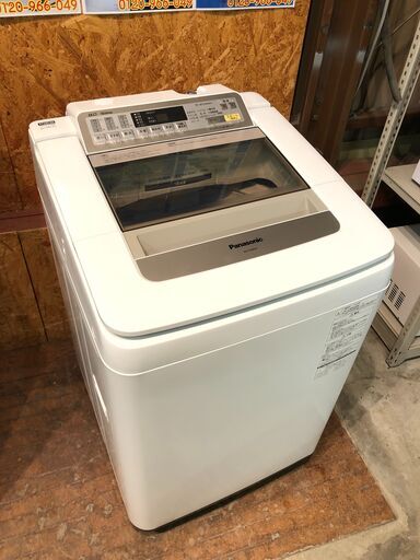 【動作保証60日付】Panasonic 2016年 NA-FA80H2 8.0kg 洗濯機【管理KRS295】
