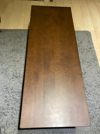 美品　無印　良品計画　無垢材ローテーブル