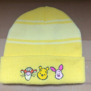 ディズニー　ニット帽　黄色